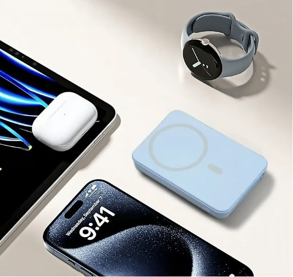 📱🔋15W Schnellladung Portabler Drahtloser Magnetisches Powerbank