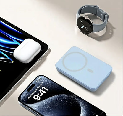 📱🔋15W Schnellladung Portabler Drahtloser Magnetisches Powerbank