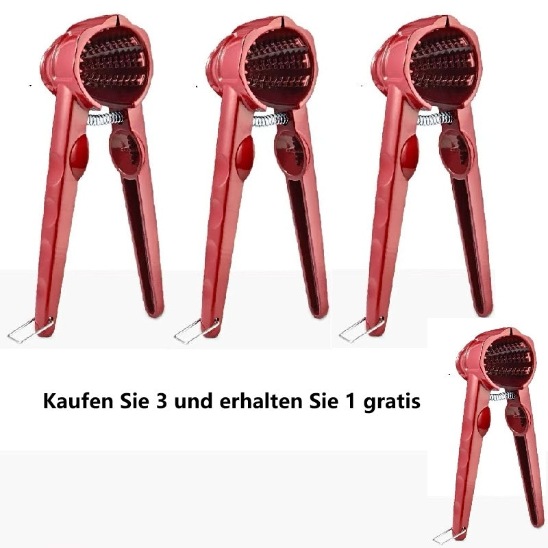 🔥 35 % RABATT! ✨ Leichter manueller Nussknacker – Spritzschutz, Aluminium und Edelstahl, einfach zu verwenden für Nüsse und Mandeln 🥜⚙️