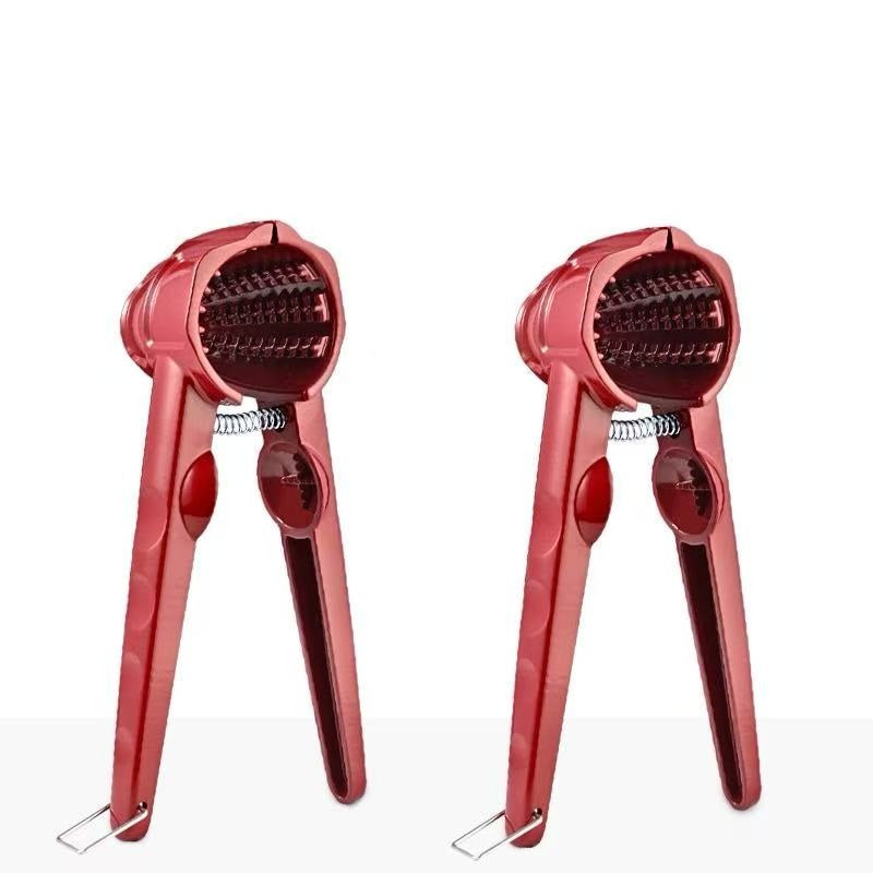 🔥 35 % RABATT! ✨ Leichter manueller Nussknacker – Spritzschutz, Aluminium und Edelstahl, einfach zu verwenden für Nüsse und Mandeln 🥜⚙️