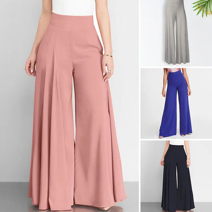 Freietaube Einfarbige hoher Taille weitem Bein Hose