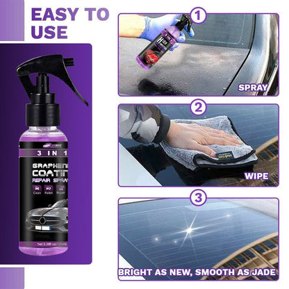 🔥3-IN-1 Hoher Schutz Schnelles Auto-Beschichtung Spray🔥