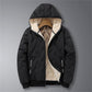 Black Friday Sale🚀Herren Winter warmer Reißverschluss-Kapuzenmantel