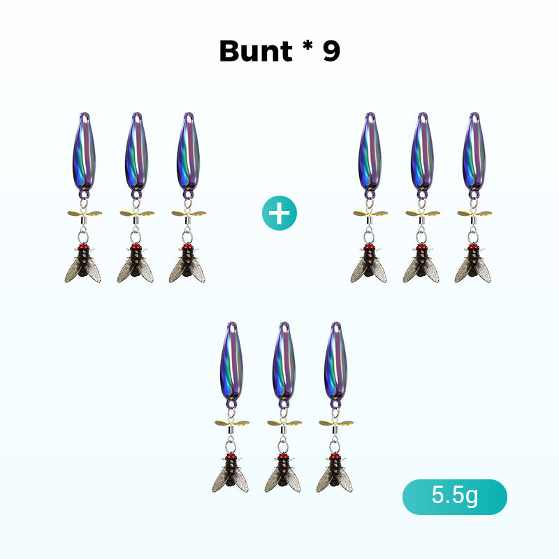 🎣🎁Angelköder mit Metallpropeller zum Fischen✨
