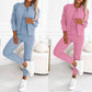 Dreiteiliges Set für Damen, bestehend aus einer Jacke und einer Baseballhose
