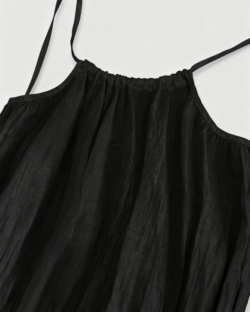 👗 58% RABATT! 💃 Einfarbiges Rückenfreies Cami-Kleid für Damen – Leicht, Luftiger Schnitt & Perfekt Für Den Sommer ☀️