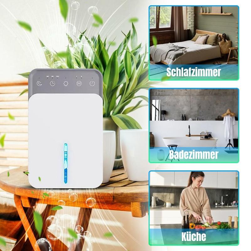 🌿💦 220V mit Mehrfarbigen LED-Lichtern & Auto-Timer - Niedrige Energie & leiser Betrieb - Ideal für Schlafzimmer und Keller