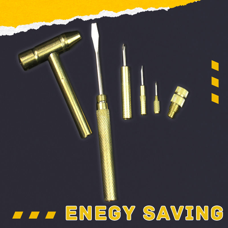 Mini-Multifunktionshammer – 5-in-1 Werkzeug mit integriertem Schraubendreher 🔨🛠️