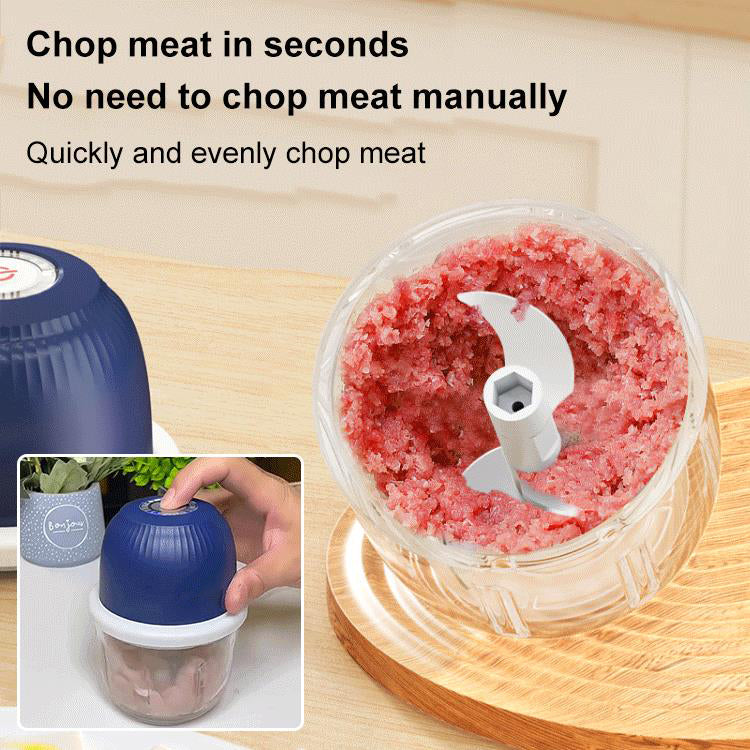 🔪 50% RABATT! ⚡ Kabellose elektrische Mini-Küchenmaschine – Wiederaufladbar & leistungsstark – Perfekt für Zwiebeln, Kräuter, Nüsse oder Babybrei – kompakt & leicht zu reinigen – ideal für Camping, Wohnmobil oder kleine Küchen 🏕️