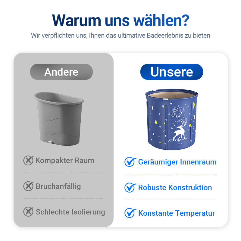 💧 Beheizte faltbare Badewanne für den Hausgebrauc