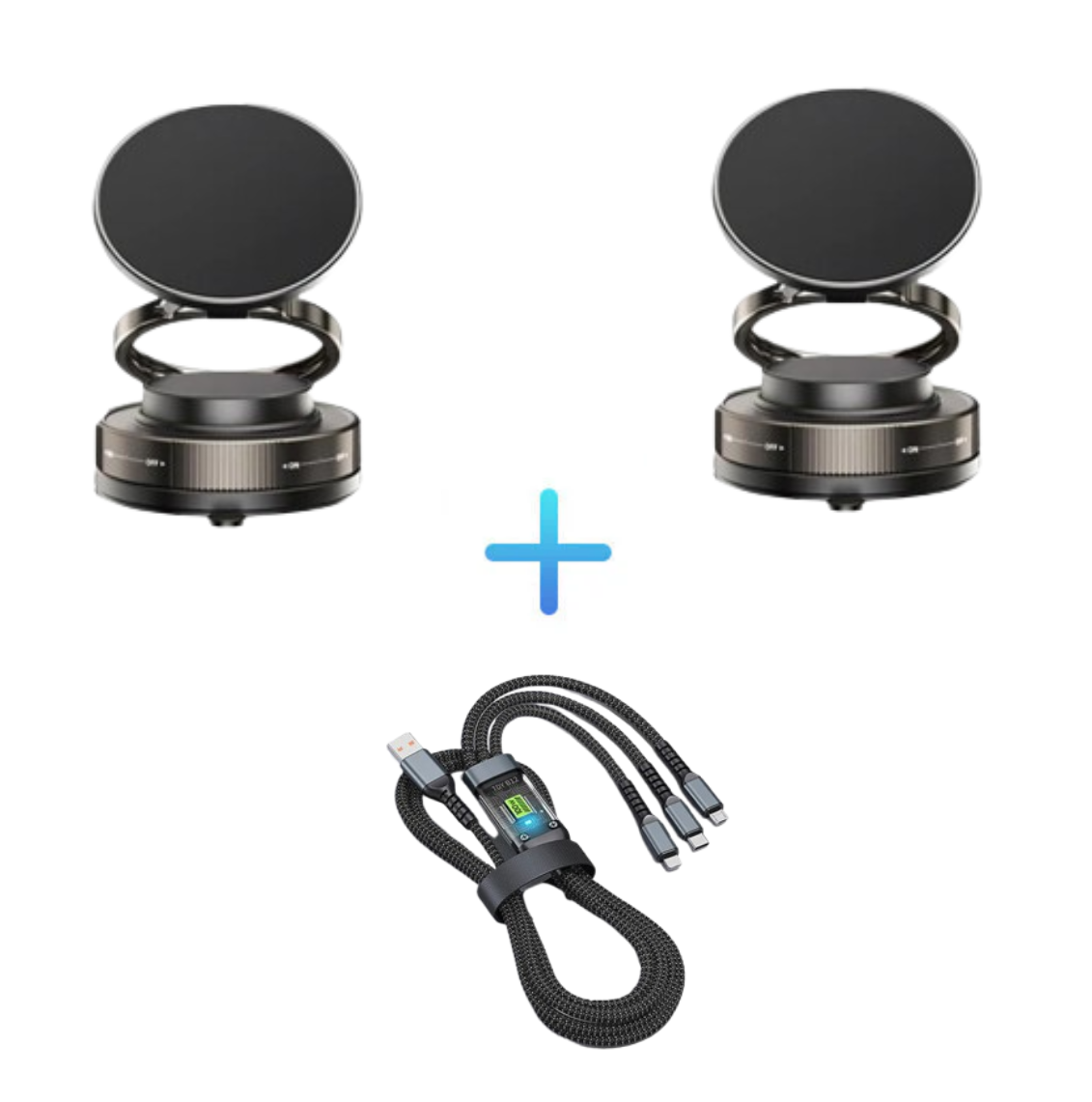 🔥Mehr kaufen, mehr sparen🔄360° verstellbarer magnetischer Handyhalter mit Saugnapf📱🚗