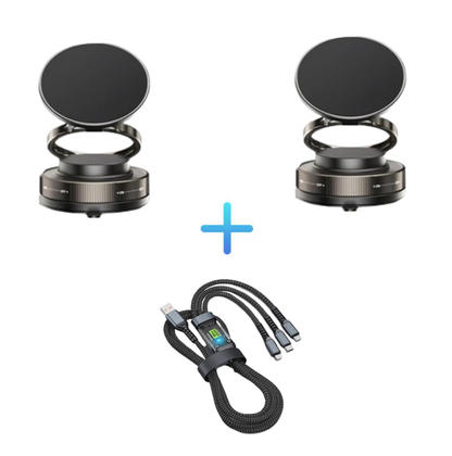 🔥Mehr kaufen, mehr sparen🔄360° verstellbarer magnetischer Handyhalter mit Saugnapf📱🚗