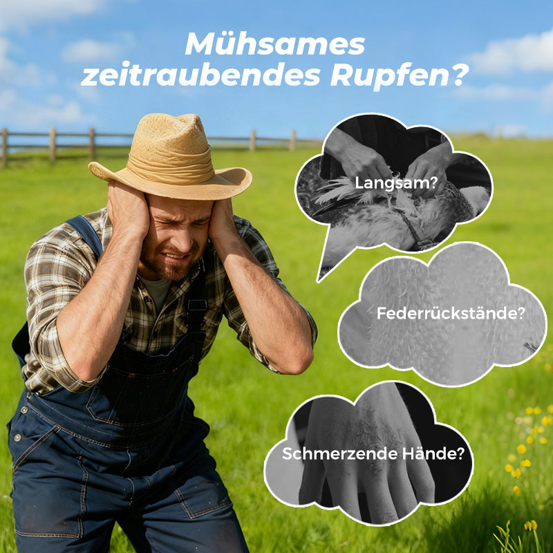 🦆🔥2026 SCHNÄPPCHEN 🔥🐓Elektrische Geflügelrupfmaschine – Einfaches Rupfen, spart Zeit und Mühe!