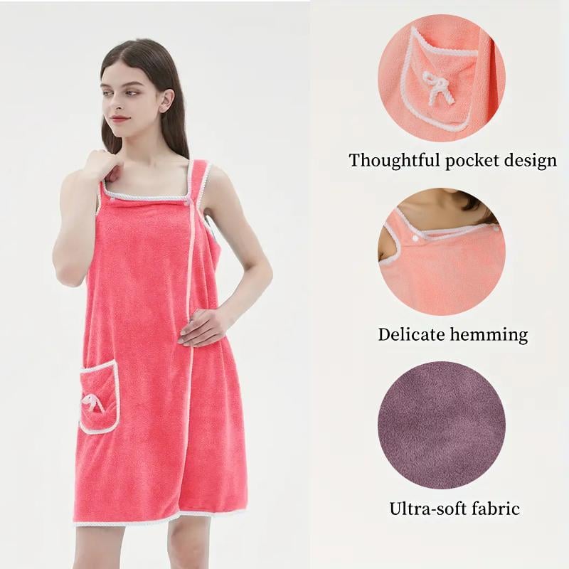 🎁🚀 Letzter Tag nur 50% Rabatt 🔥 Damen Solid Color Coral Fleece Bademantel