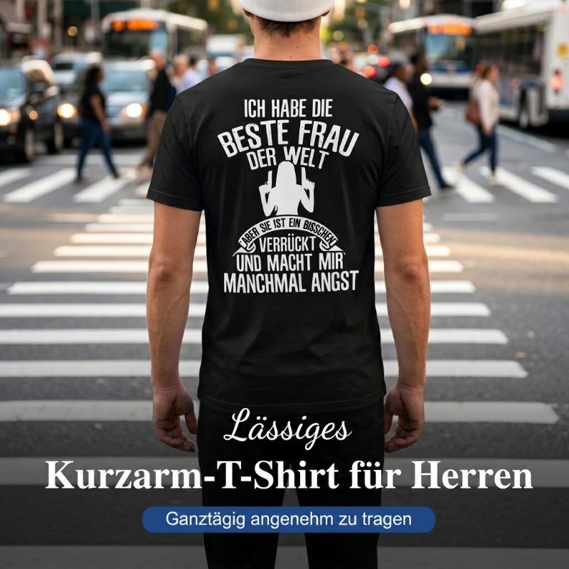 👕 Herren-Kurzarm-T-Shirt – bequem, atmungsaktiv & vielseitig für Alltag, Freizeit & warme Tage ☀️