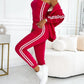 Dreiteiliges Set für Damen, bestehend aus einer Jacke und einer Baseballhose