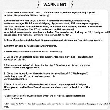 ⌚ 50% Rabatt ！1,52'' HD Smartwatch Herren | Anruf, Musik, IP68 | Lange Akkulaufzeit