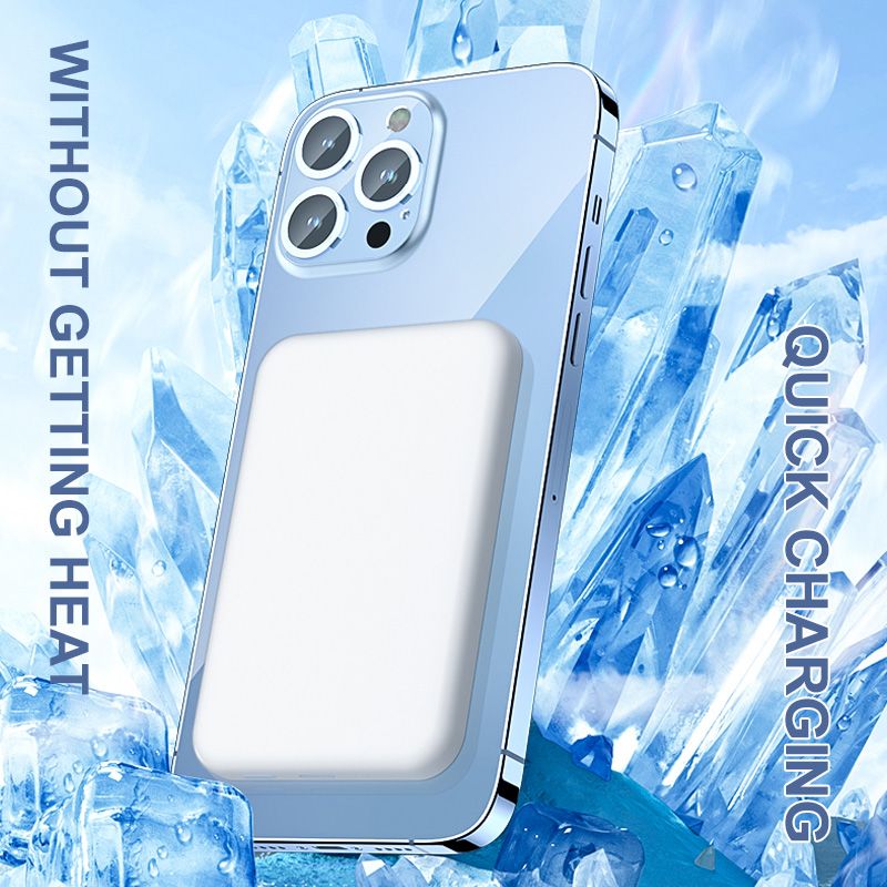 📱🔋15W Schnellladung Portabler Drahtloser Magnetisches Powerbank