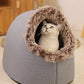 🐾🏠 Gemütliches Warmes Höhlenbett für Haustiere – Kuschelig & Isoliert, Weiches Plüschmaterial & Gemütliches Versteck ❄️