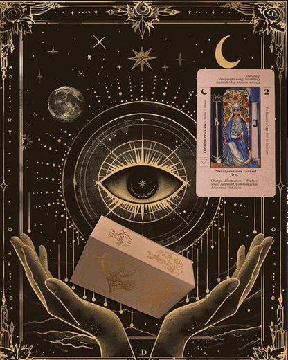 🔮✨ Witchy Cauldron Tarotkarten-Set – Roségold, Inklusive Begleitbuch & Wasserdichte Folien 🎴📖