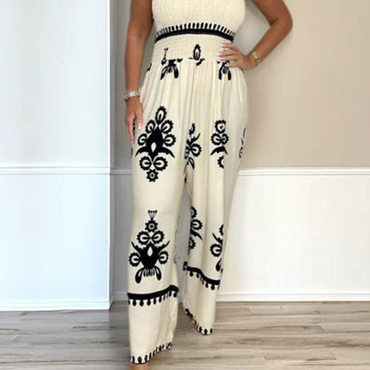 🌞Frühlingserwachen: 50% Rabatt!✨ Damen Ärmelloser Neckholder-Jumpsuit mit weitem Bein – Figurschmeichelnd, komfortabel & vielseitig für Frühling & Sommer