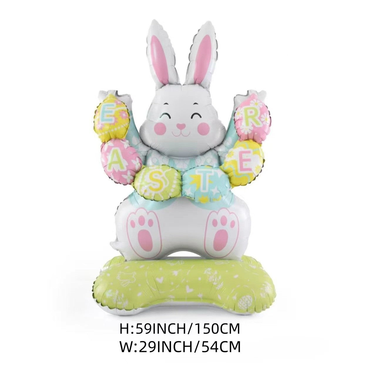 🎁 Oster-Frühbucher-Sale 🐰 Riesen 3D-Steh-Hase-Ballon – selbststehend für festliche Stimmung