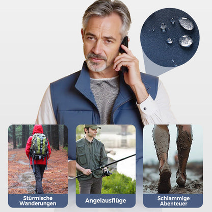 ⏳Begrenzte Zeit 55% Rabatt! 🏆Wasserdichte Cargoweste für Herren