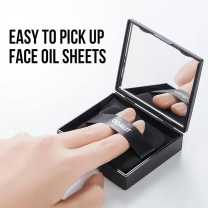 💖1+1 GRATIS✨Schwarzes Magnet-Öl-Blotting-Papier🥇Puder integriert🌿Kontrolliert Hautfettigkeit