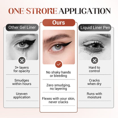 💜 Kaufe 1, erhalte 1 gratis 💜 Wasserfest, wischfest & langanhaltend – Gel-Eyeliner