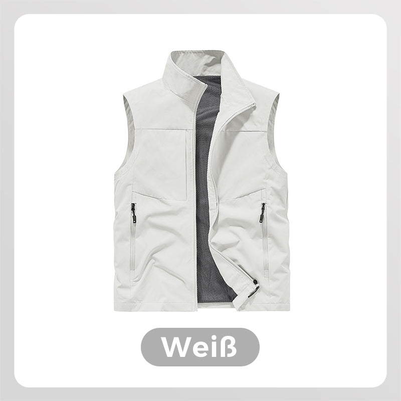 ⏳Begrenzte Zeit 55% Rabatt! 🏆Wasserdichte Cargoweste für Herren