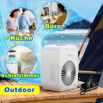 🔥🔥Heißer Verkauf - 49% Rabatt❄️🌬️ Mini Air Cooler 3-in-1 – Kühlt, befeuchtet & duftet! Perfekt für Schreibtisch & Schlafbereich