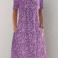 🌸2025 NEW SALES - 50% OFF🌸💃Casual Women Cotton Scoop Neck Floral Dress (8 Colors with Pockets)