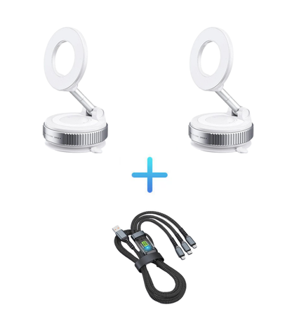 🔥Mehr kaufen, mehr sparen🔄360° verstellbarer magnetischer Handyhalter mit Saugnapf📱🚗
