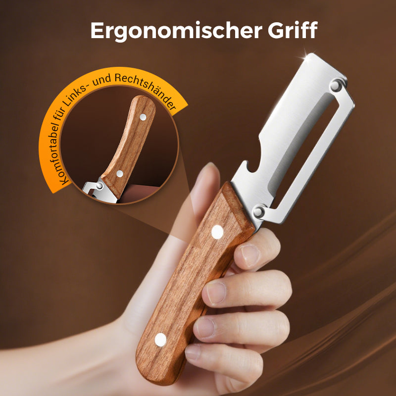 🥕 KAUFE 2, ERHALTE 1 KOSTENLOS! 🔥 Multifunktionaler Gemüseschäler für die Küche – Rostfreie Klinge, Ergonomischer Griff & Ideal für Obst & Gemüse ✨