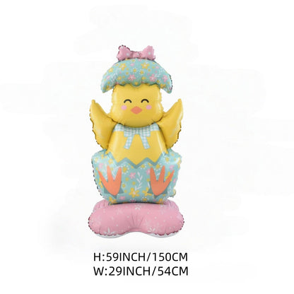 🎁 Oster-Frühbucher-Sale 🐰 Riesen 3D-Steh-Hase-Ballon – selbststehend für festliche Stimmung