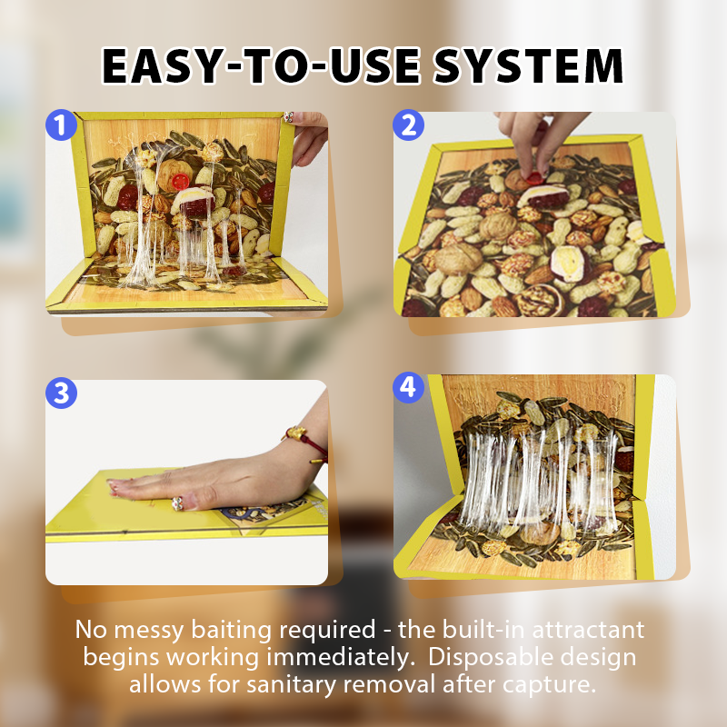 🔥Zeitlich begrenztes Angebot - Extra große Rattenkleber-Fallen-Pads