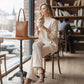2-teiliges Oversize-Set aus Pullover und Hose für Damen