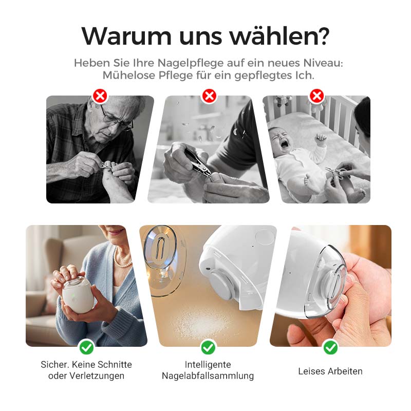 🔋Universeller automatischer Fingernagelschleifer für Erwachsene und Kinder