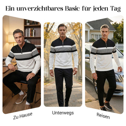 Herren-Set: Pullover mit grafischem Druck und Hose