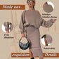 🍂2-teiliges Set, Sweatshirt und ärmelloses Kleid für Frauen