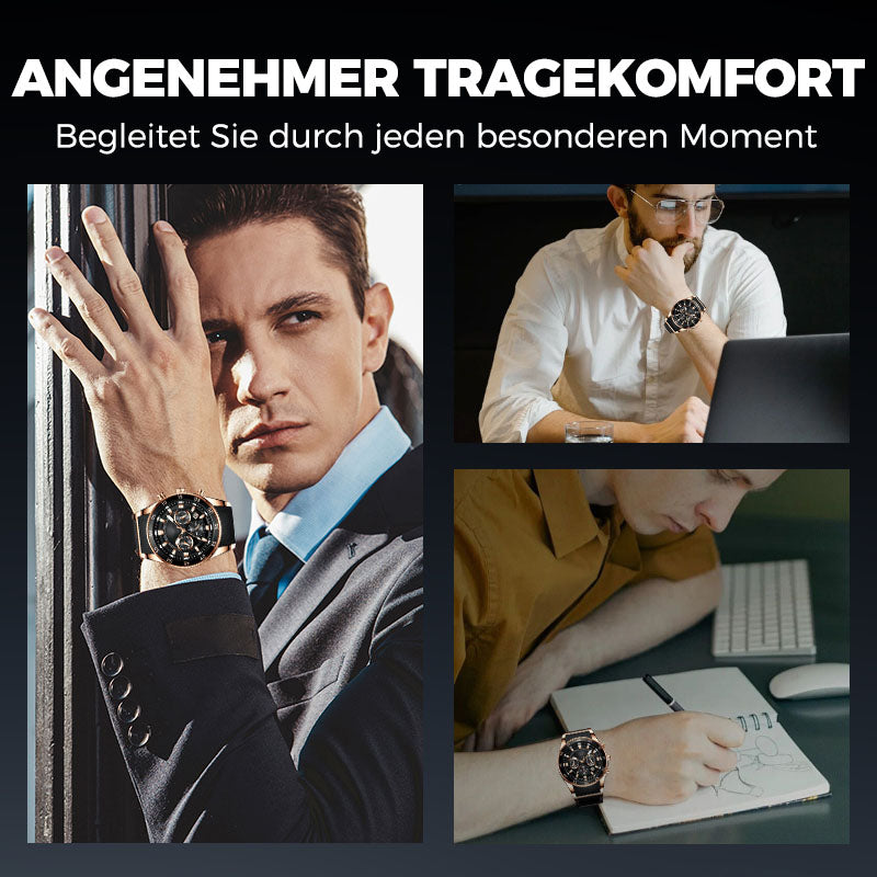 ⌚60% Rabatt💼Hochwertige Business-Multifunktions-Quarz-Uhr für Herren