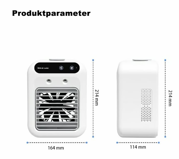 🔥🔥Heißer Verkauf - 49% Rabatt❄️🌬️ Mini Air Cooler 3-in-1 – Kühlt, befeuchtet & duftet! Perfekt für Schreibtisch & Schlafbereich