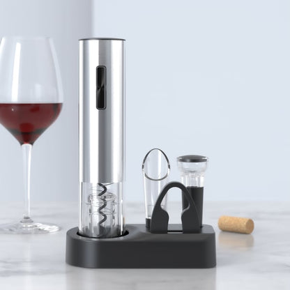 🍾🍷 Satz Elektrischer Flaschenöffner – Kabellos, Automatische Drehung & Ergonomisches Design für Einfaches Öffnen ⚡