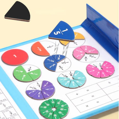🧲🧩Lehrreiches magnetisches Bruchbuch-Puzzle für Kinder🎨✨Förderung der Feinmotorik & Logik mit sicherem Design