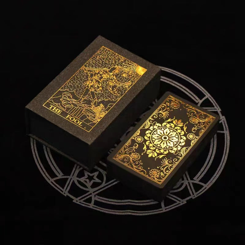 🔮✨ Witchy Cauldron Tarotkarten-Set – Roségold, Inklusive Begleitbuch & Wasserdichte Folien 🎴📖