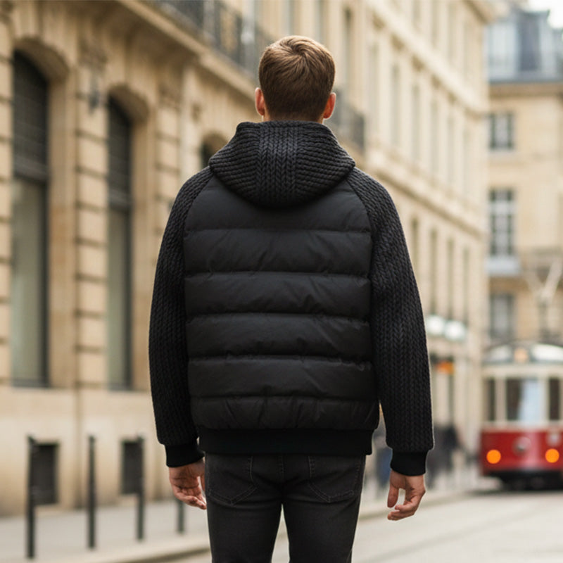 🔥Gepolsterte Windjacke mit Kapuze für Herren