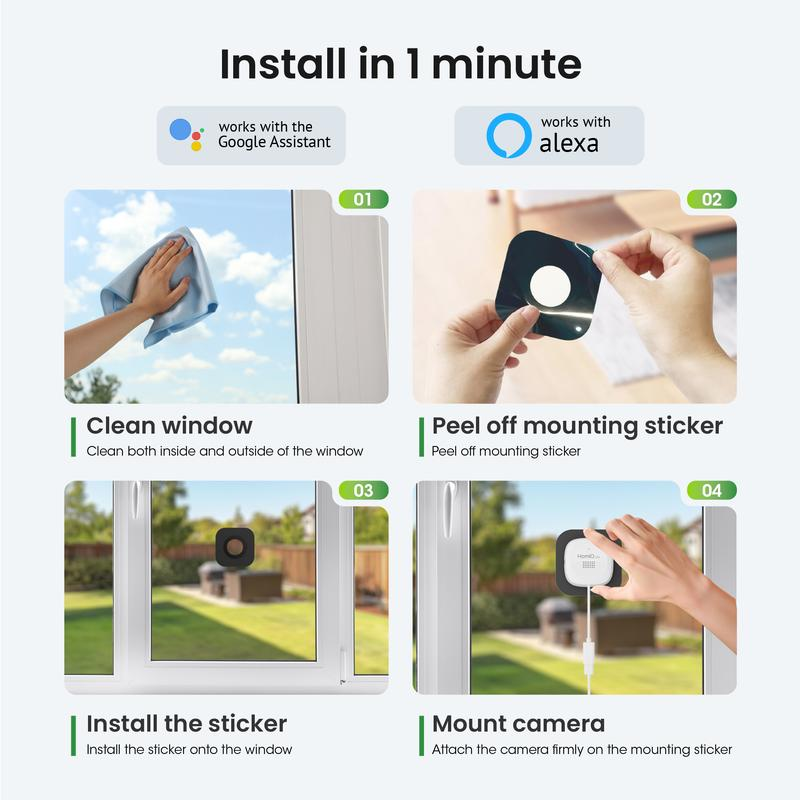 2K-Überwachungskamera mit Farbnachtsicht 🎥 Farbnachtsicht 🌙 24/7-Aufzeichnung und intelligente Alarme 🚨 Einfache Installation! 🔒