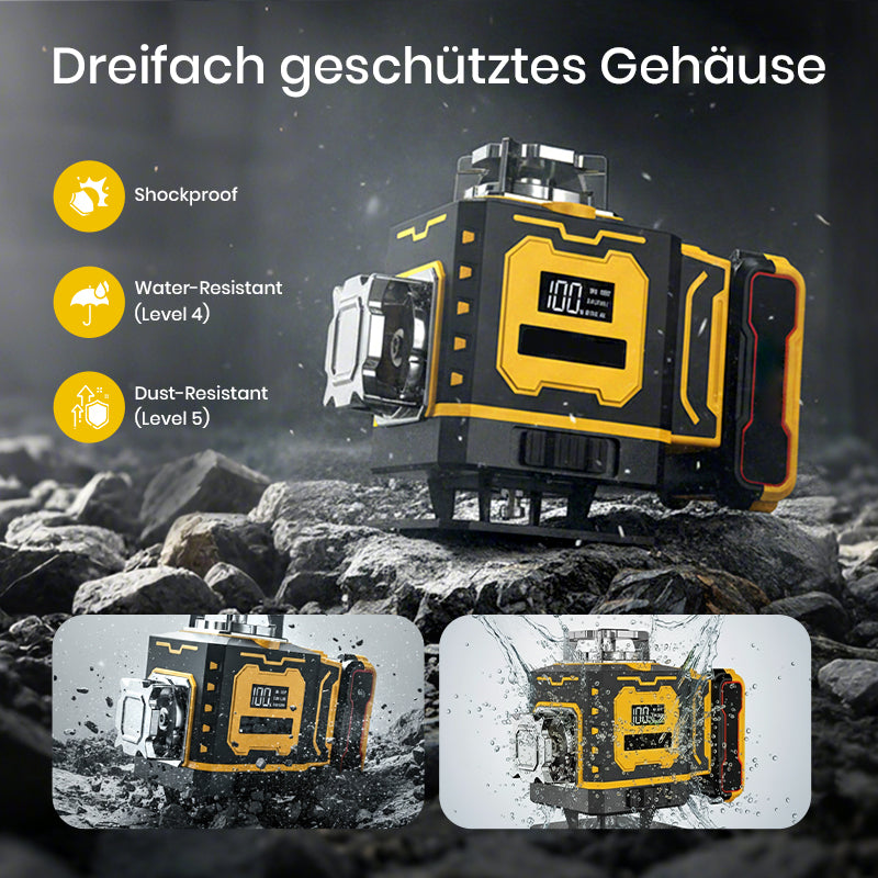 📏 Multifunktions-Laserwasserwaage – Selbstnivellierend, Horizontale & Vertikale Linien & Ideal für Heimwerker 🔧