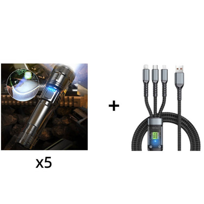 🔦 Superstarke Zoom-Taschenlampe – Wasserdicht und extrem hell für vielfältige Einsätze