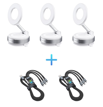 🔥Mehr kaufen, mehr sparen🔄360° verstellbarer magnetischer Handyhalter mit Saugnapf📱🚗
